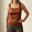 Women's Built-In Bra Tank Top - Soft Stretch Comfort Top