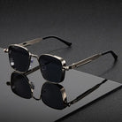 Square Frame Sunglasses with UV400 Protection, Metal Alloy