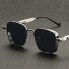 Square Frame Sunglasses with UV400 Protection, Metal Alloy