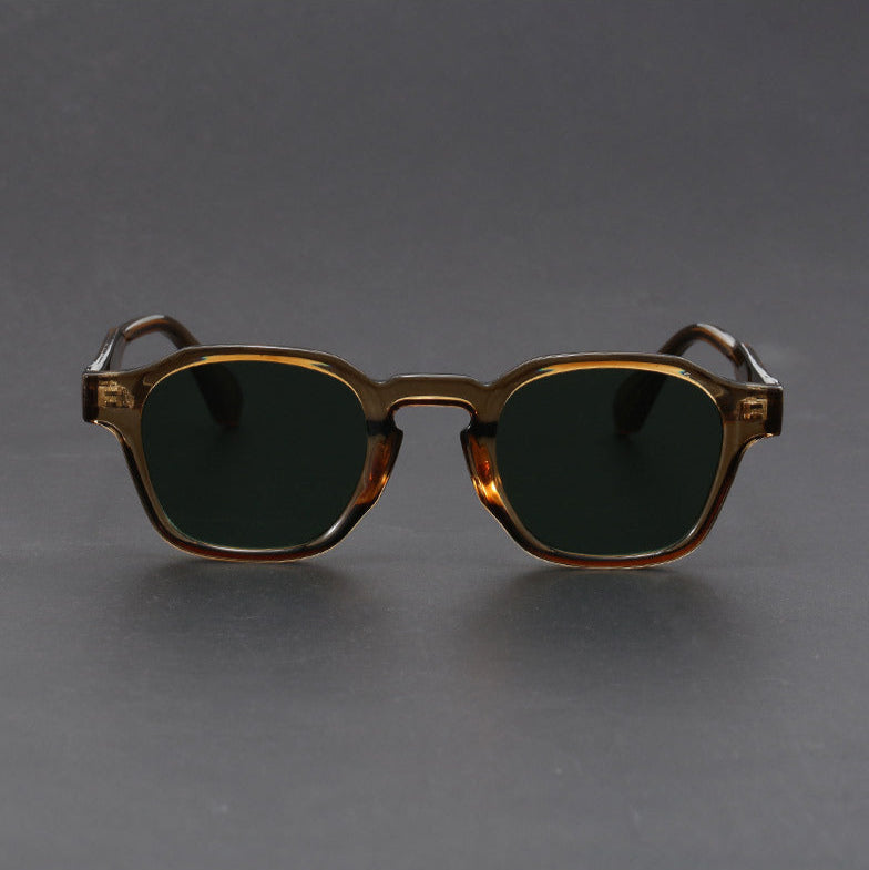 Square Frame Retro Sunglasses - UV Protective Polycarbonate Lenses