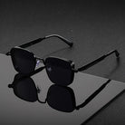 Square Frame Sunglasses with UV400 Protection, Metal Alloy