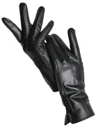 Women's Leather Gloves Warm Fleece Lined Winter Accessory