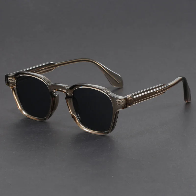 Square Frame Retro Sunglasses - UV Protective Polycarbonate Lenses