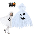 Ghost cape costume with bonus Halloween party glasses