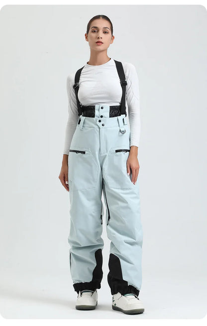 Dames Waterdichte en Winddichte Snowpants – Thermisch, Zwart, Ideaal voor Skiën en Snowboarden in de Winter