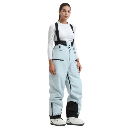Dames Waterdichte en Winddichte Snowpants – Thermisch, Zwart, Ideaal voor Skiën en Snowboarden in de Winter