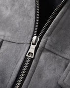 Men's Field Jacket in Vegan Suede with Functional Pockets