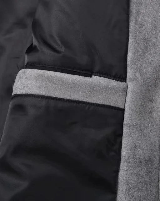 Men's Field Jacket in Vegan Suede with Functional Pockets