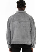 Men's Field Jacket in Vegan Suede with Functional Pockets