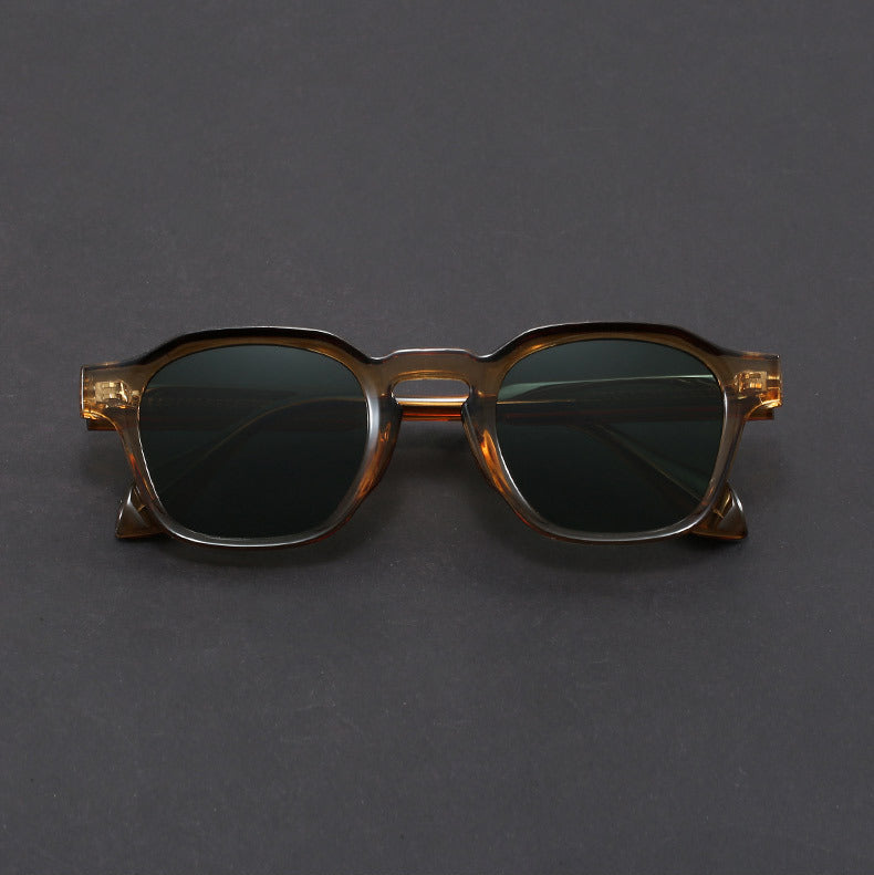 Square Frame Retro Sunglasses - UV Protective Polycarbonate Lenses