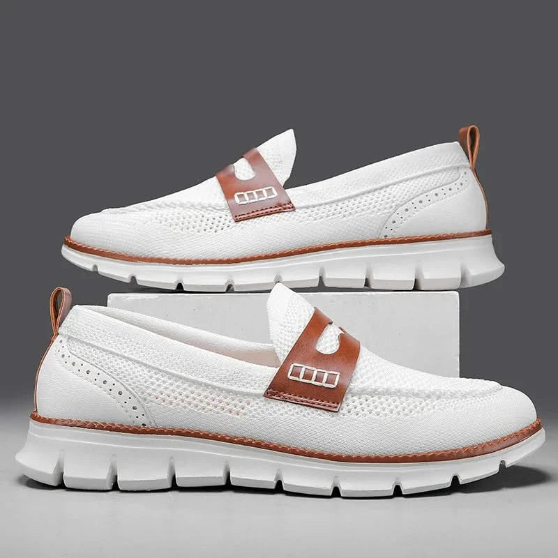 Men's Mesh Loafers - Breathable Slip-On Sneaker Loafers