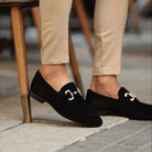 Men's Suede Dress Loafer - Leather Formal Slip-On Shoe