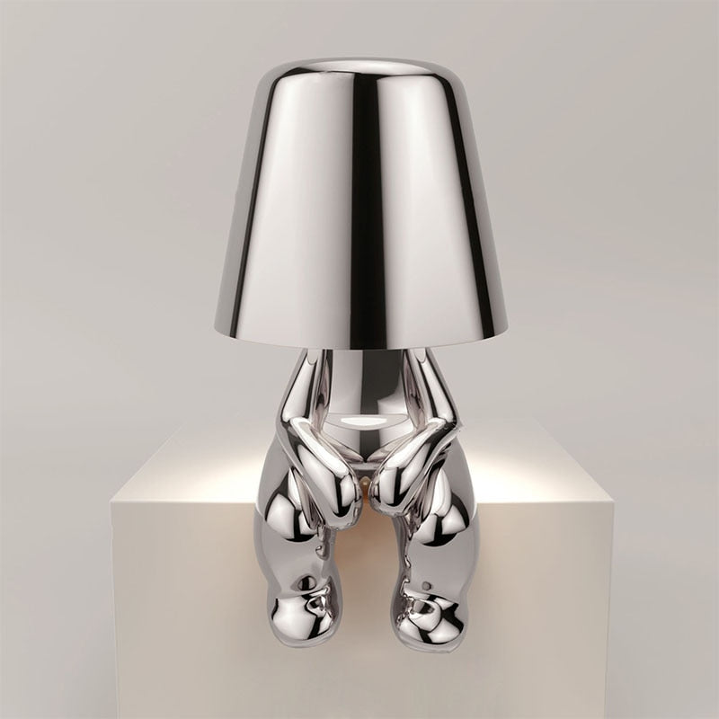 Decorative Figure Table Lamp – Touch-Dimmable Rechargeable LED Lamp