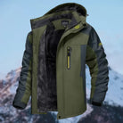 Men's Insulated Winter Jacket - Water-Resistant Fleece-Lined Coat