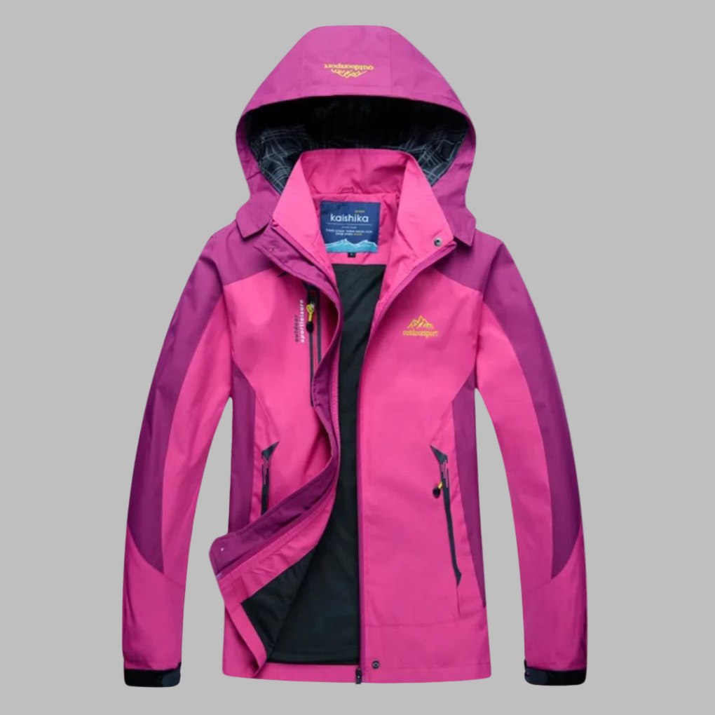 Women's Waterproof Hooded Jacket - Windproof Outdoor Rain Coat