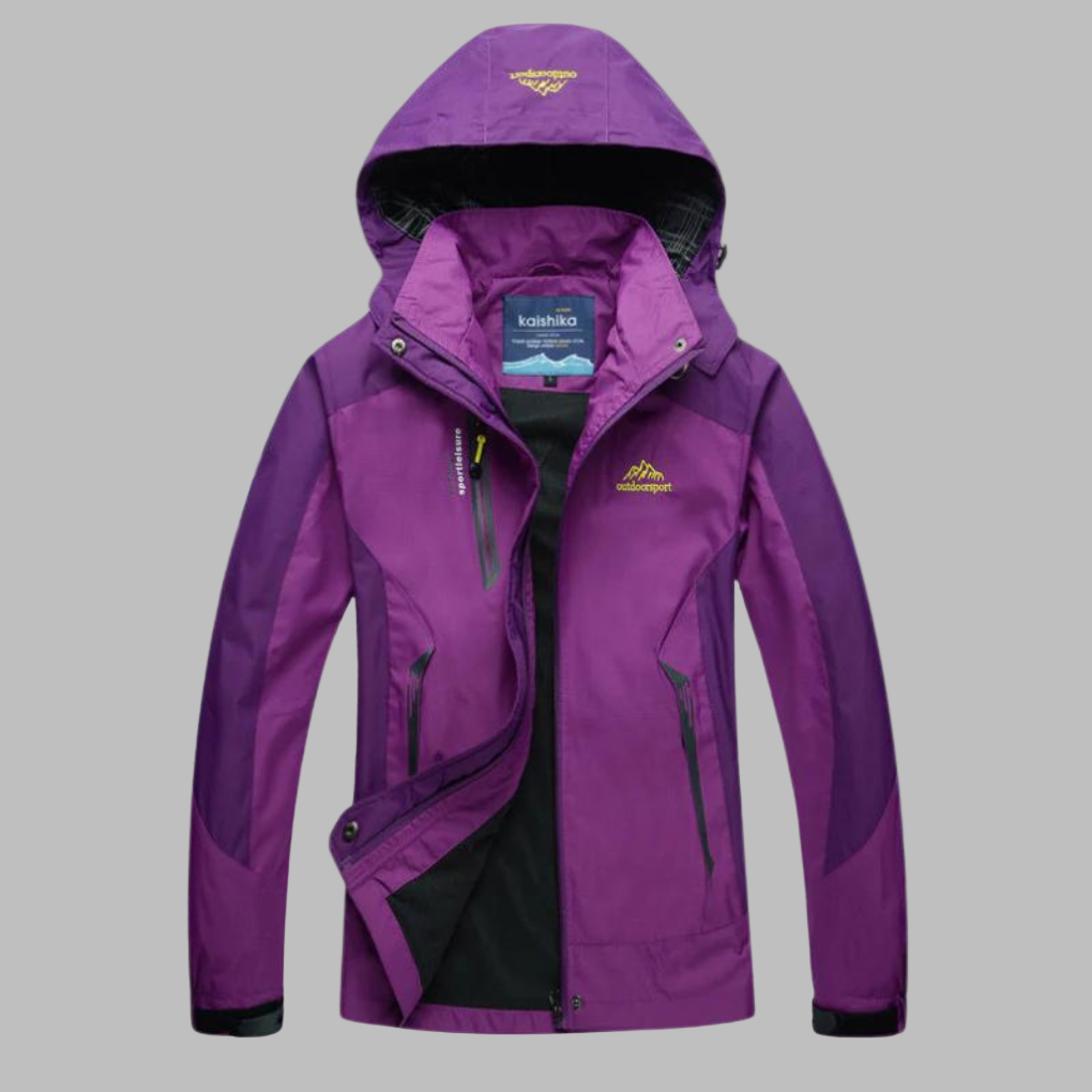 Women's Waterproof Hooded Jacket - Windproof Outdoor Rain Coat