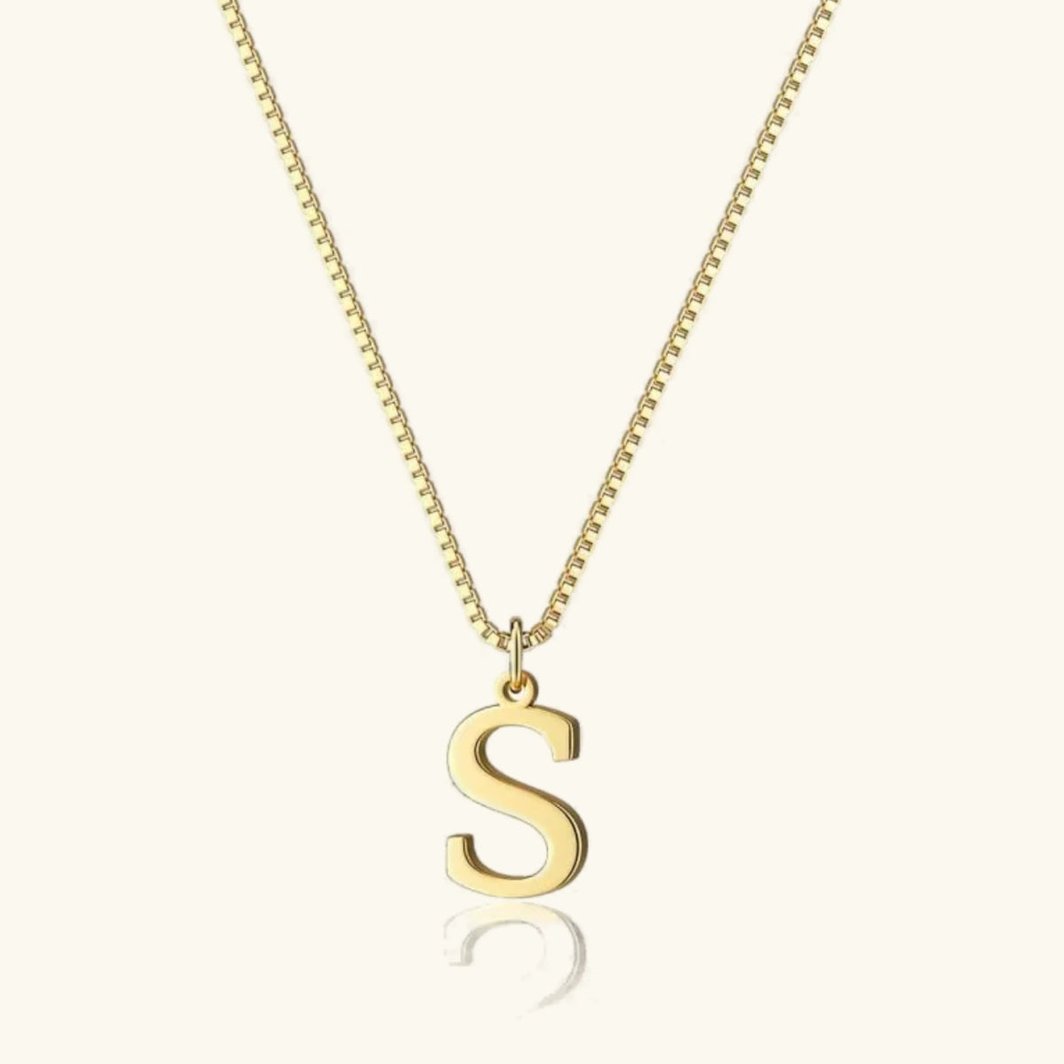Women's Initial Pendant Necklace - Gold-Tone Letter Charm
