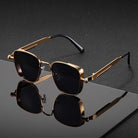Square Frame Sunglasses with UV400 Protection, Metal Alloy