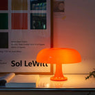 Mushroom Table Lamp - Scandinavian Dome Shade, Plastic