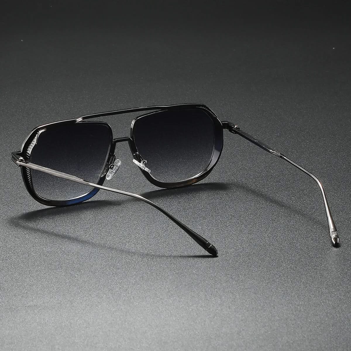 Aviator Sunglasses Polished Metal Frame UV Protection