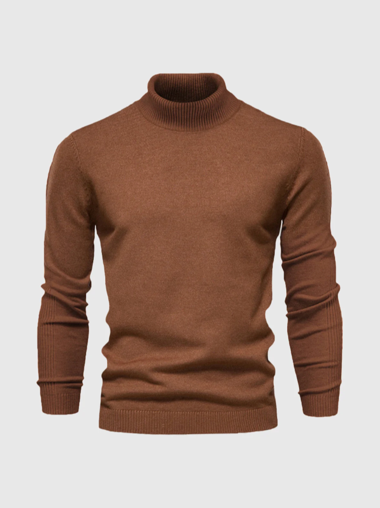 Men's Turtleneck Sweater – Fine Knit Pullover