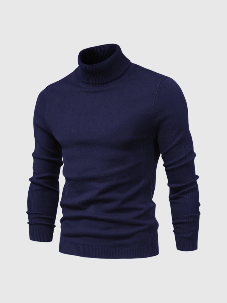 Men's Turtleneck Sweater – Fine Knit Pullover