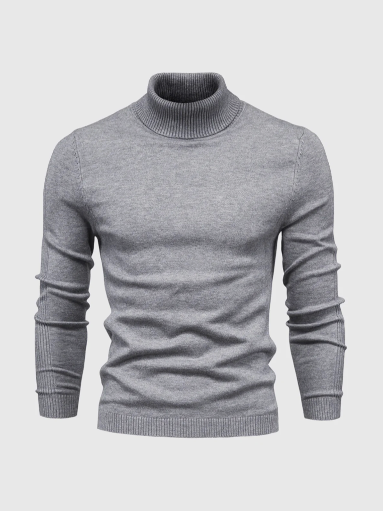 Men's Turtleneck Sweater – Fine Knit Pullover