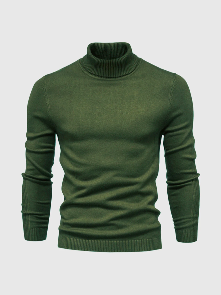 Men's Turtleneck Sweater – Fine Knit Pullover