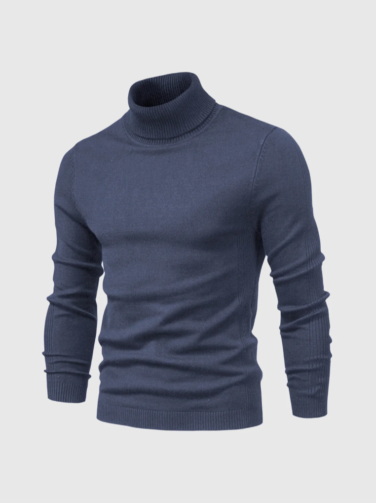 Men's Turtleneck Sweater – Fine Knit Pullover