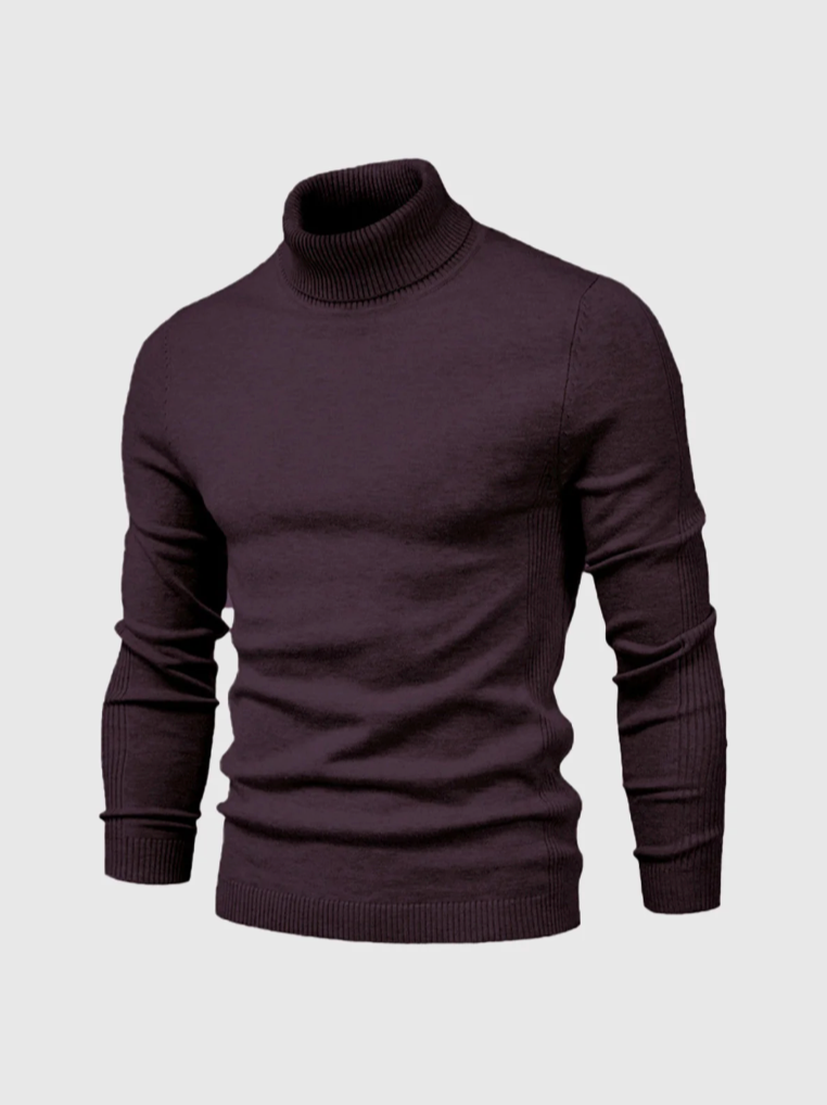 Men's Turtleneck Sweater – Fine Knit Pullover
