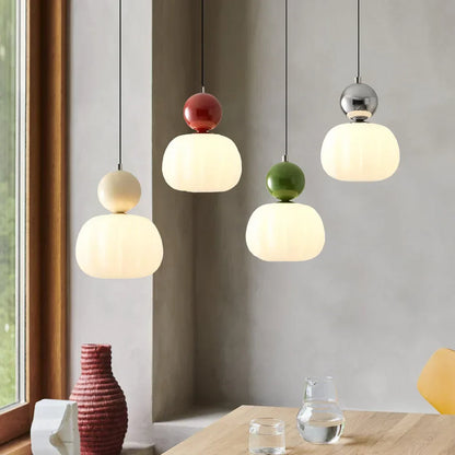 Hanglamp | Moderne metalen hanglamp met 3 lichtpunten in crème en andere kleuren