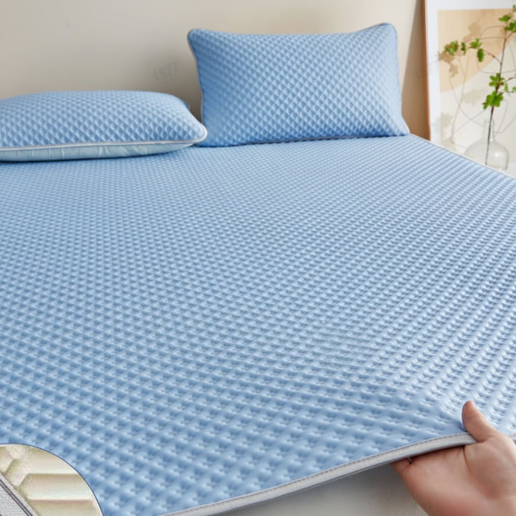 Foldable Cooling Sleep Mat - Breathable Summer Bed Topper