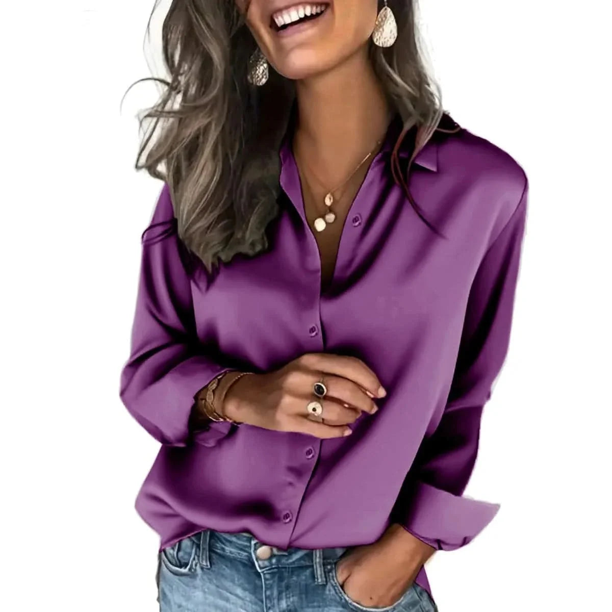 Women's Relaxed Button-Down Shirt