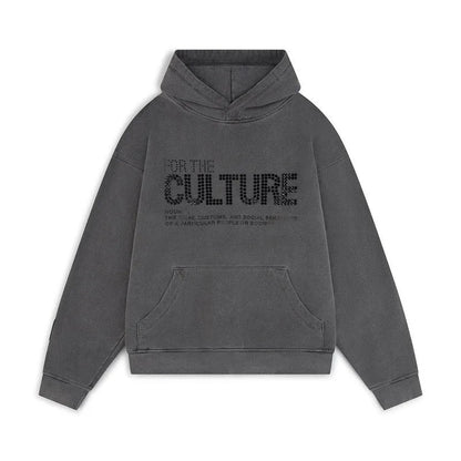 Dante Hoodie Uniseks | "For The Culture" Hoodie met Rhinestone Details