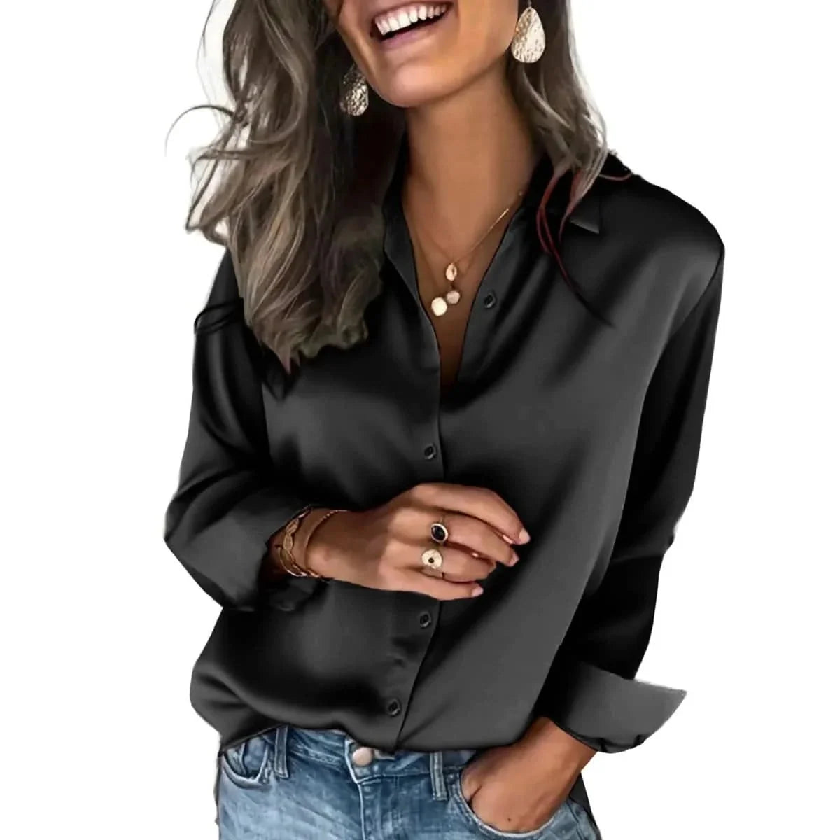 Women's Relaxed Button-Down Shirt