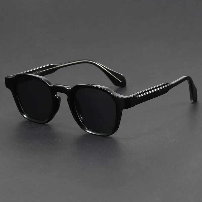Square Frame Retro Sunglasses - UV Protective Polycarbonate Lenses