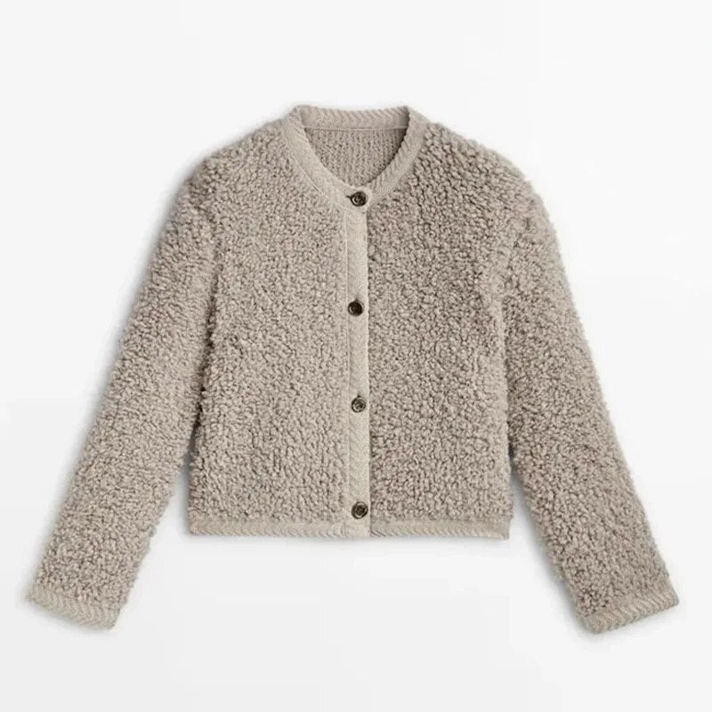 Lanae | Teddy Strickjacke voor Dames - Elegantie, Comfort en Warmte voor de Winter