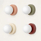 Applique Murale Scandinave Minimaliste Abat-jour en Verre
