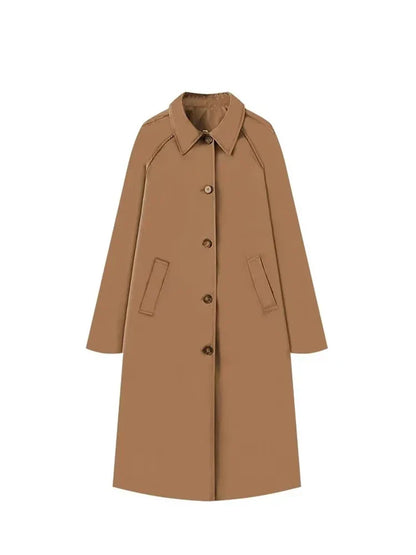 Rose Trenchcoat Dames | Tijdloze Voorjaarsjas met Subtiele Ruitjesvoering