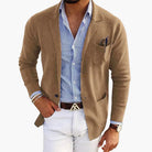 Men's Tailored Blazer with Notch Lapel - Business Casual Jacket