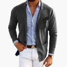 Men's Tailored Blazer with Notch Lapel - Business Casual Jacket