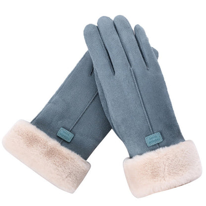 Dames/Heren Pluche Winterhandschoenen – Imitatiebont Gevoerd, Casual voor Herfst en Winter