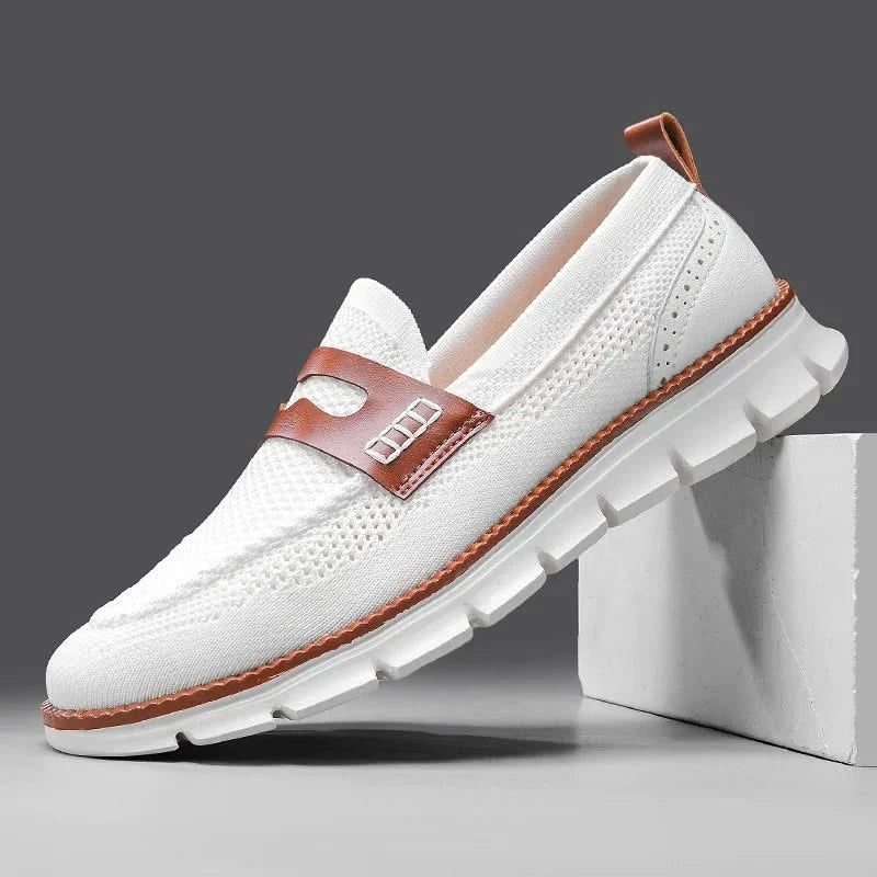 Men's Mesh Loafers - Breathable Slip-On Sneaker Loafers