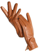 Women's Leather Gloves Warm Fleece Lined Winter Accessory