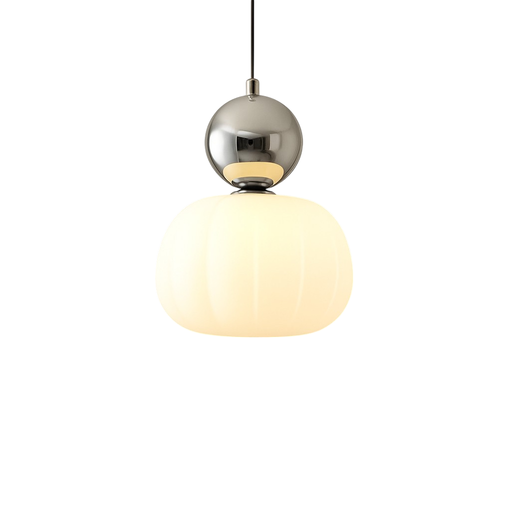 Art Deco Pendant Light - Acrylic Globe Shade Ceiling Lamp