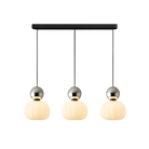 Art Deco Pendant Light - Acrylic Globe Shade Ceiling Lamp
