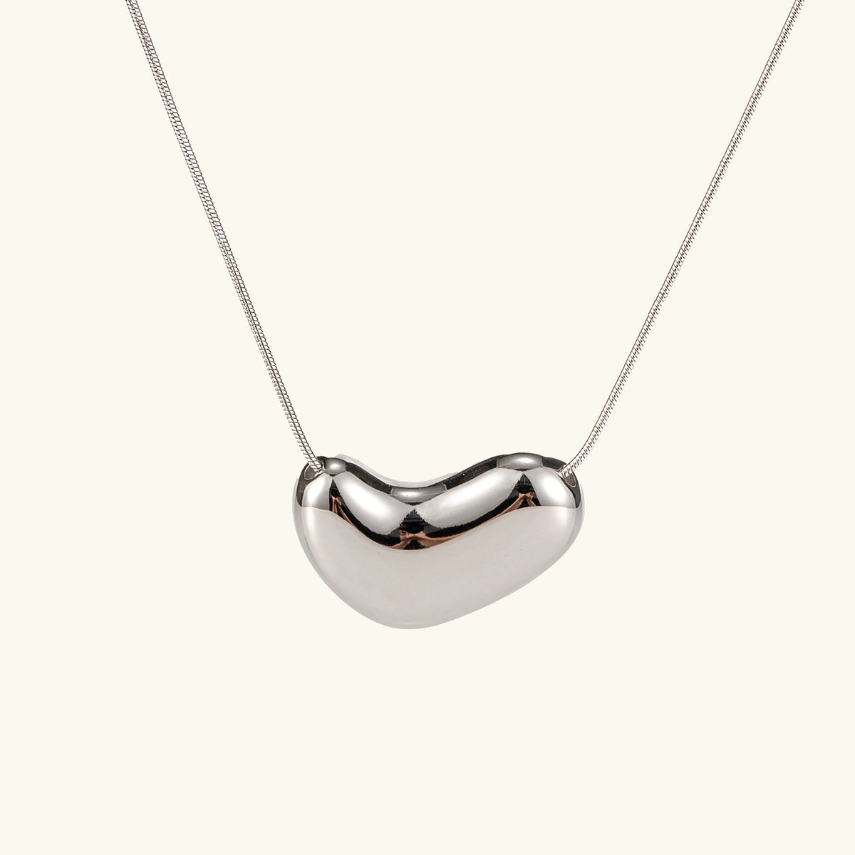 Women's Heart Pendant Necklace, Gold-Plated Stainless Steel