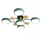Scandinavian LED Ceiling Light with Branched Arms, 4 to 7 Lights