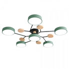 Scandinavian LED Ceiling Light with Branched Arms, 4 to 7 Lights