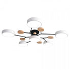 Scandinavian LED Ceiling Light with Branched Arms, 4 to 7 Lights